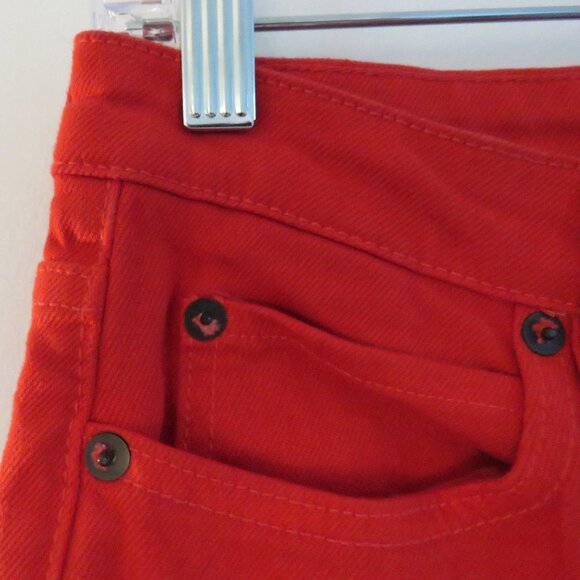 SIMON MILLER Slidell Side Slit W009 Slim Boot Jeans in Red - SM Size 25 / 27 In - Picture 8 of 16